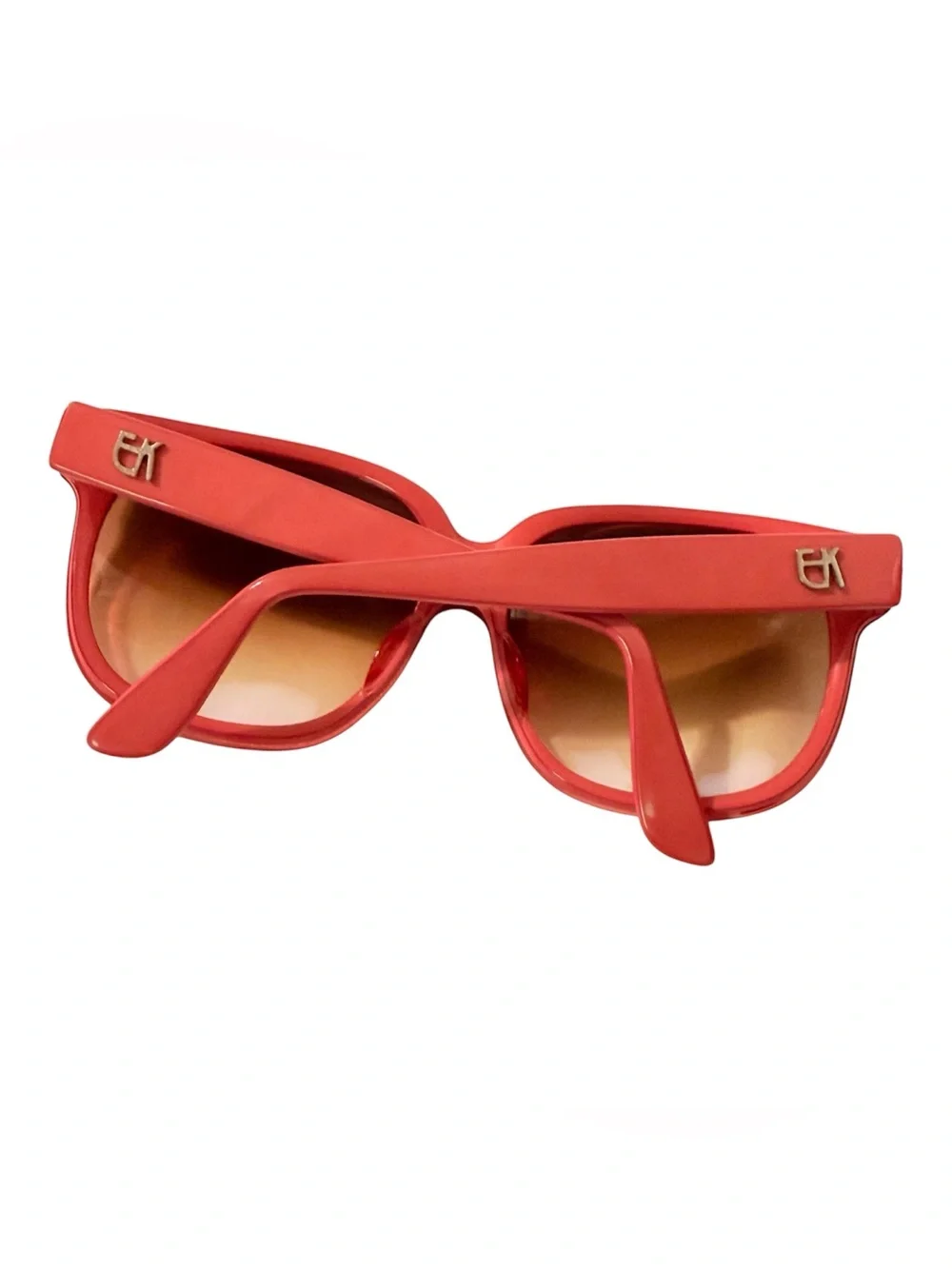 Emmanuelle Khanh Paris Thick Framed Sunglasses in Pink, Mod 8080, Frame France
